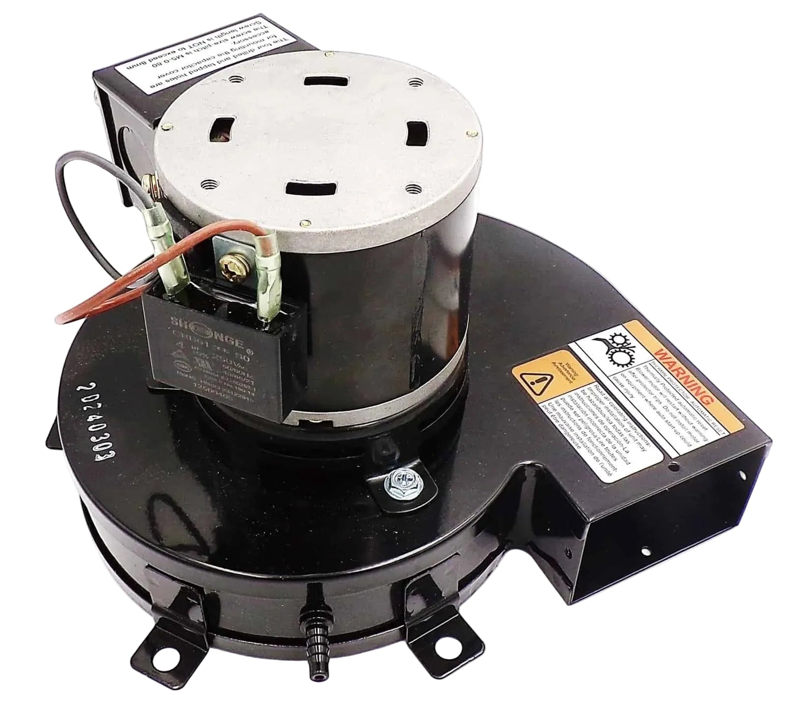 Blower Motor, Draft Inducer 115V Replaces Fasco A079