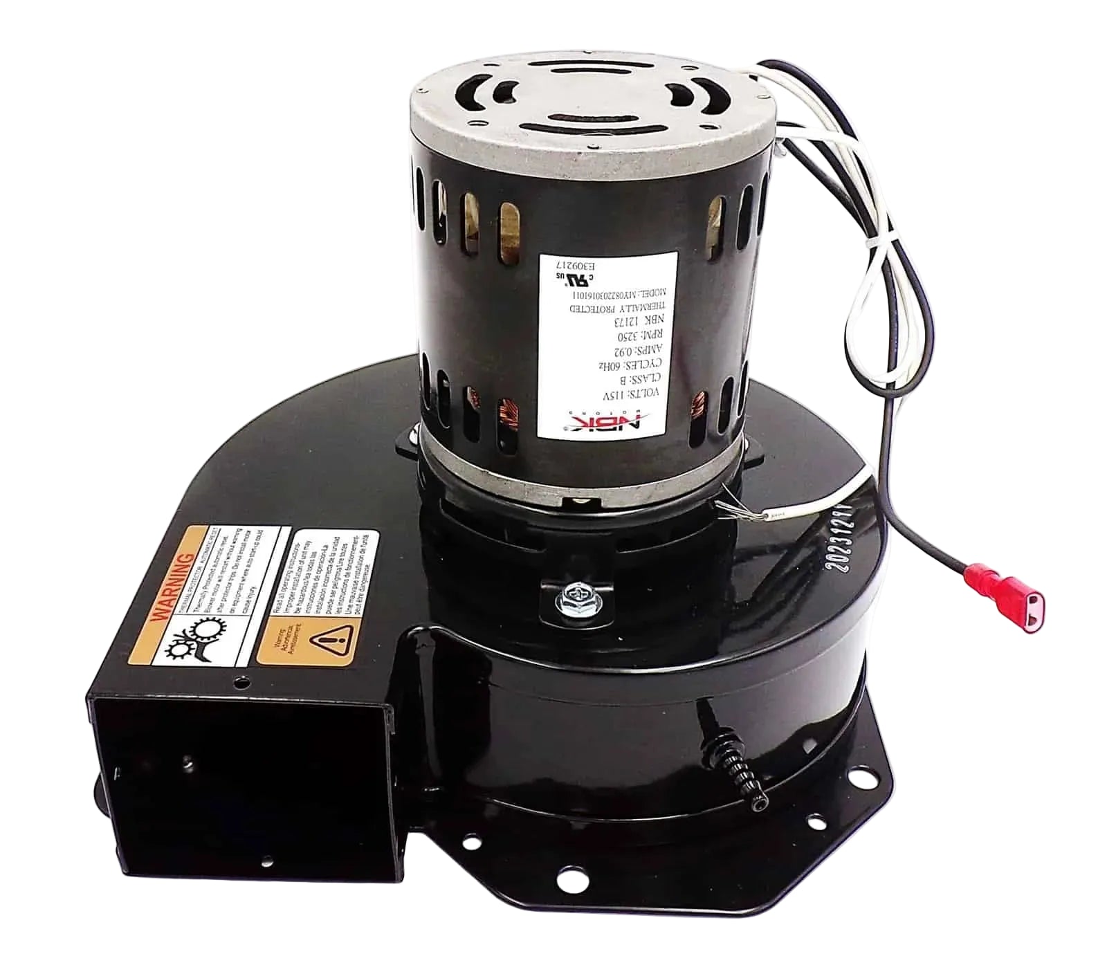 Blower Motor, Draft Inducer 115V Replaces Fasco A129