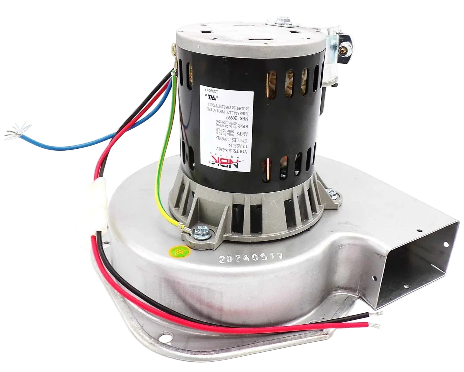 Inducer Assembly 208-230V, 50/60Hz, 1/15 Hp Replaces Fasco A369