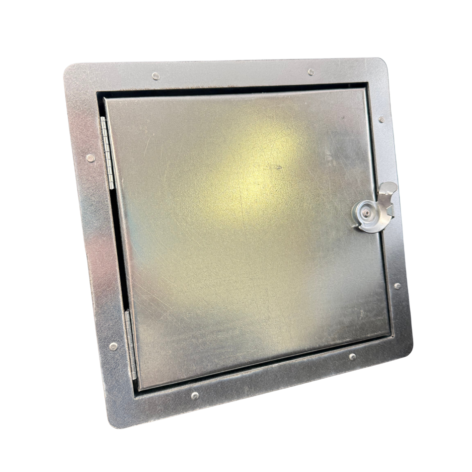 EZAD Duct Access Door with Hinged Door for metal and fiberglass duct installation.