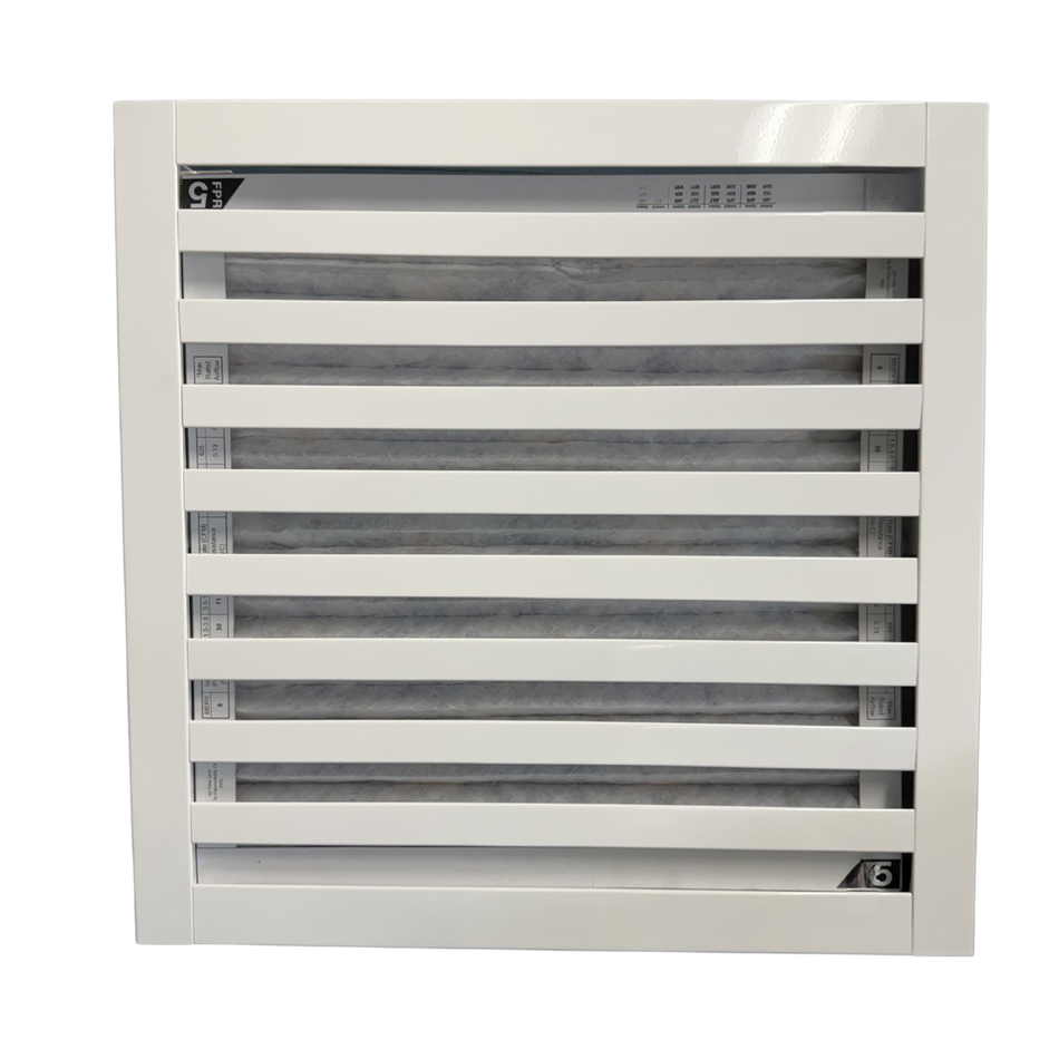 EZ Plenum 10x10 Linear Slot Return Grille with Filter - Modern Aluminum Return Filter Grille for Ceiling or Wall