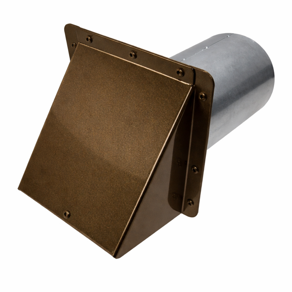 EZ Plenum EZSWC8 8"-Inch Side Wall Cap with Swivel Lock Backdraft Damper, Removable Screen, 26GA Galvanized Steel