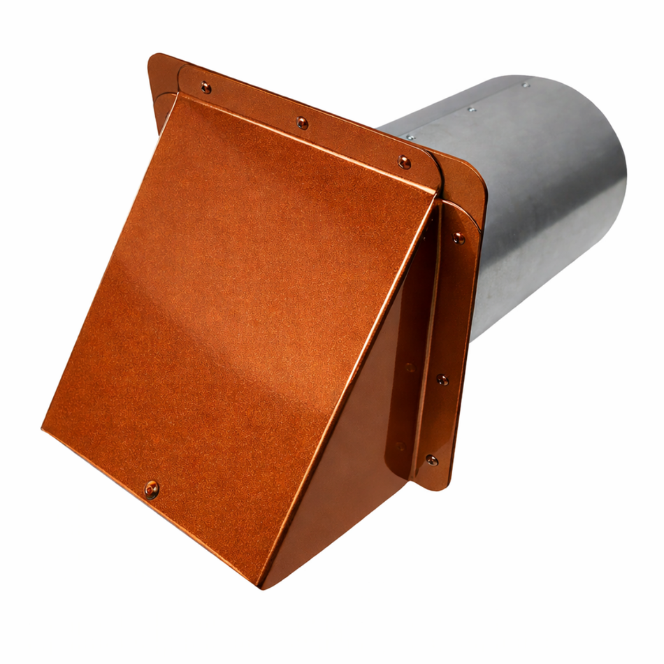 EZ Plenum EZSWC8 8"-Inch Side Wall Cap with Swivel Lock Backdraft Damper, Removable Screen, 26GA Galvanized Steel