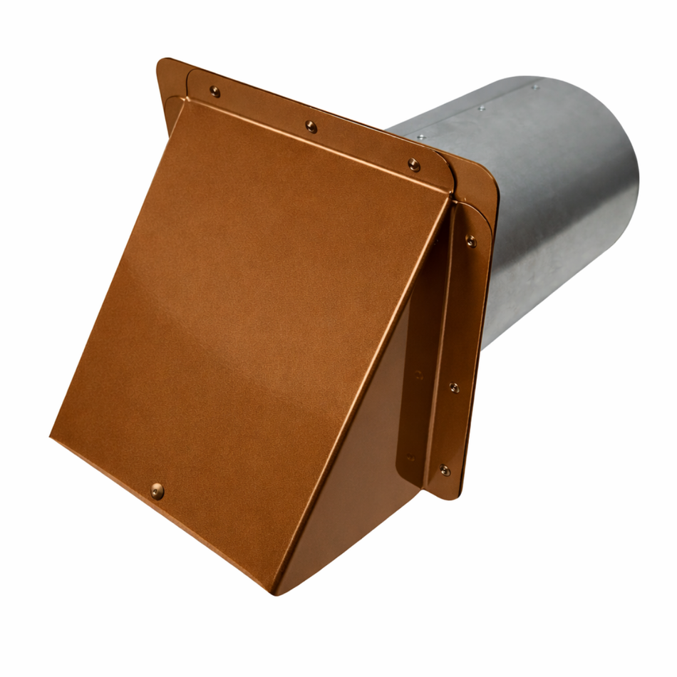 EZ Plenum EZSWC8 8"-Inch Side Wall Cap with Swivel Lock Backdraft Damper, Removable Screen, 26GA Galvanized Steel