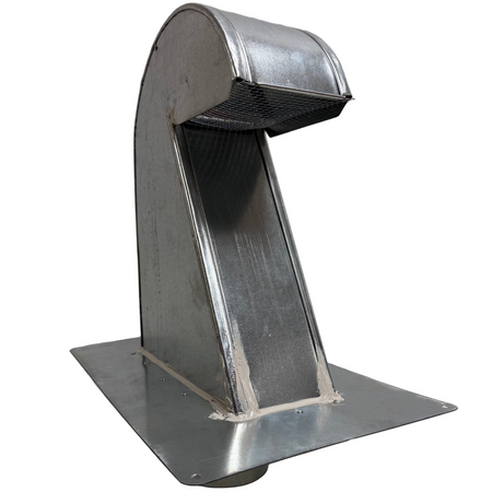 Galvanized Roof Vent Left View