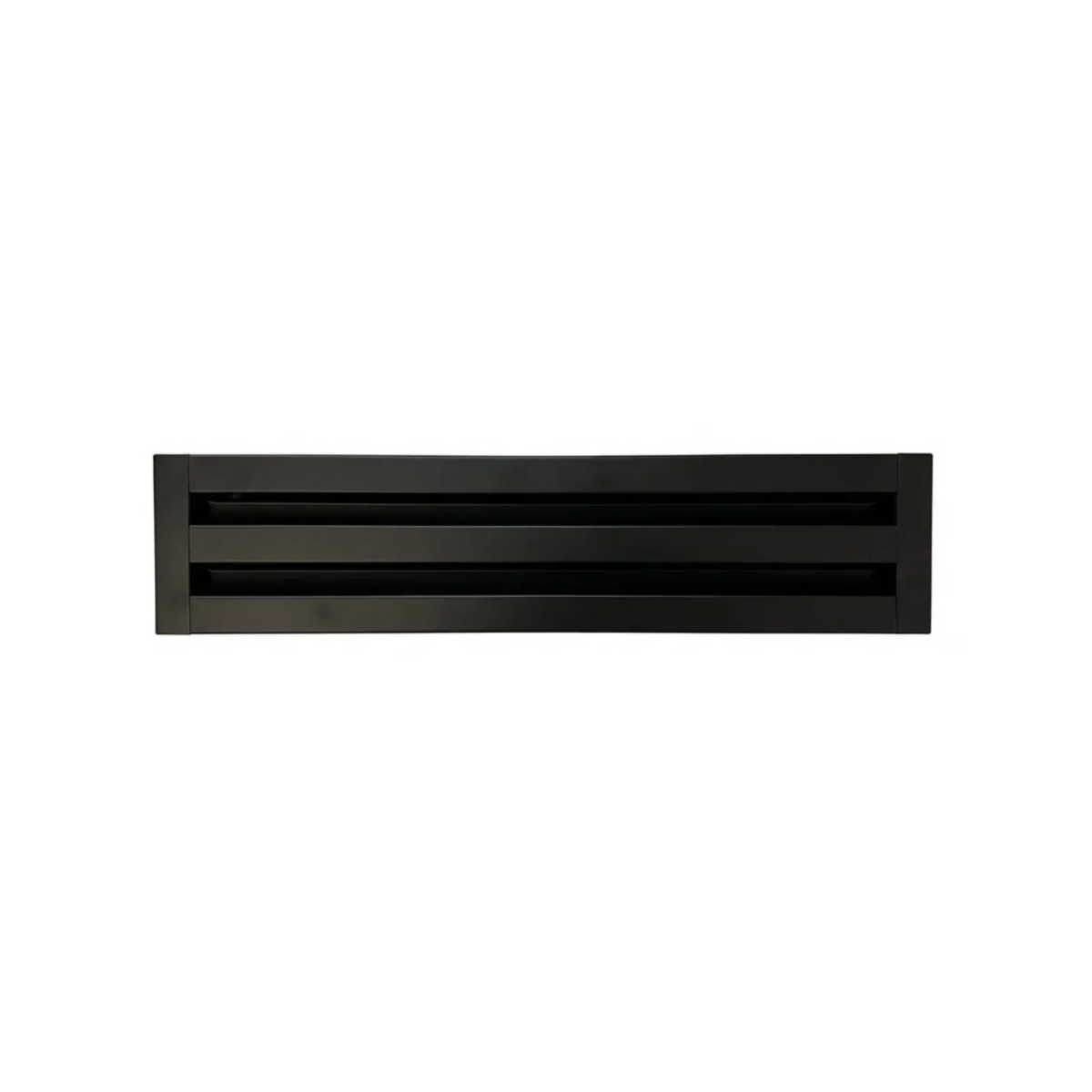 Linear Slot Diffuser 2 Slot 12 inch Front Face Black