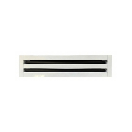Linear Slot Diffuser 2 Slot 12 inch Front Face White