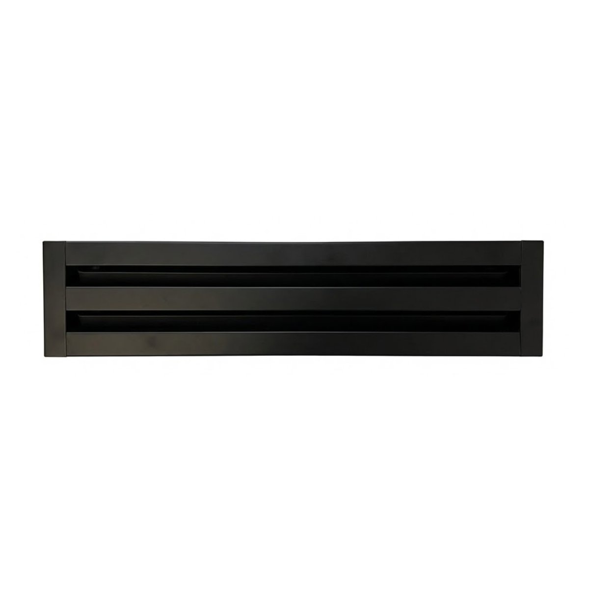 Linear Slot Diffuser 2 Slot 18 inch Front Face Black