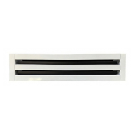 Linear Slot Diffuser 2 Slot 20 inch Front Face White