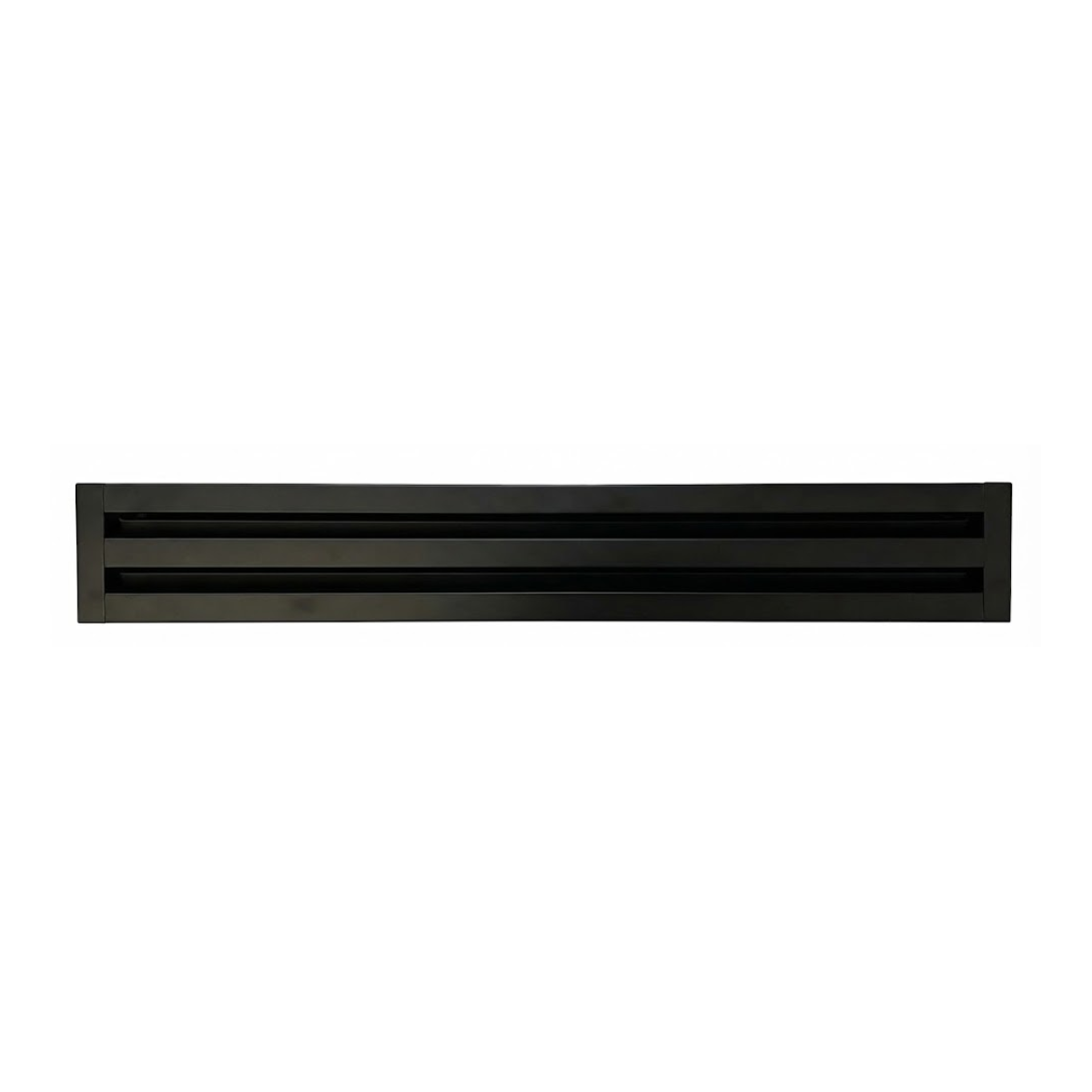 Linear Slot Diffuser 2 Slot 24 inch Front Face Black