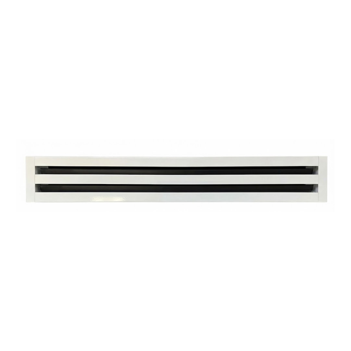 Linear Slot Diffuser 2 Slot 24 inch Front Face White