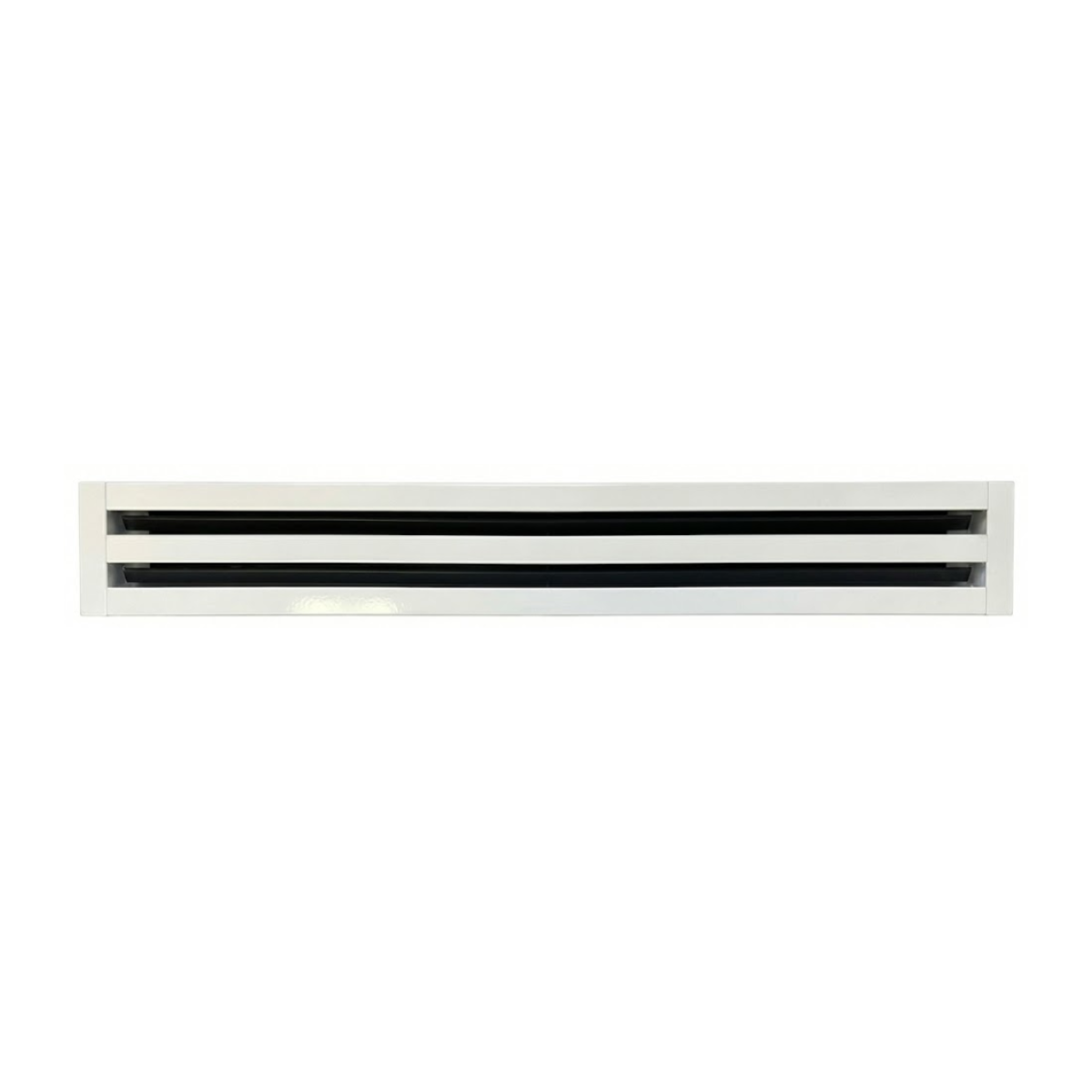 Linear Slot Diffuser 2 Slot 30 inch Front Face White