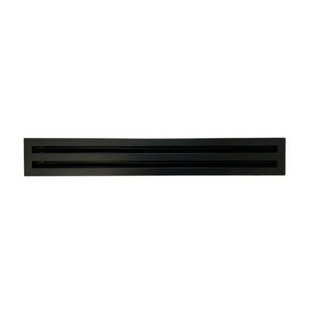 Linear Slot Diffuser 2 Slot 36 inch Front Face Black