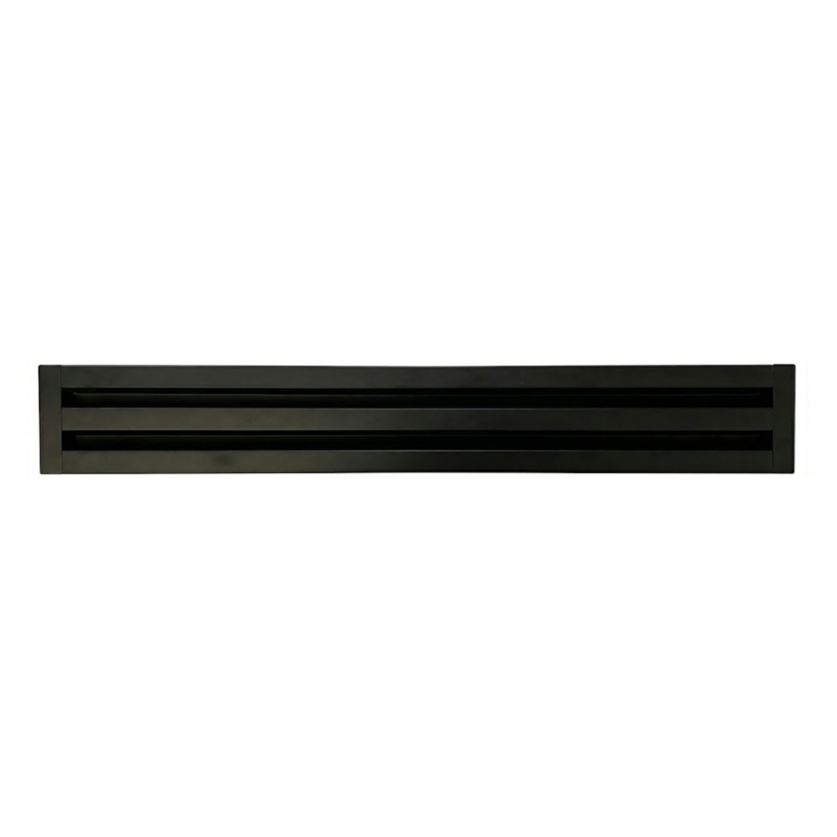 Linear Slot Diffuser 2 Slot 48 inch Front Face Black