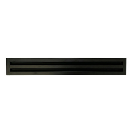 Linear Slot Diffuser 2 Slot 48 inch Front Face Black