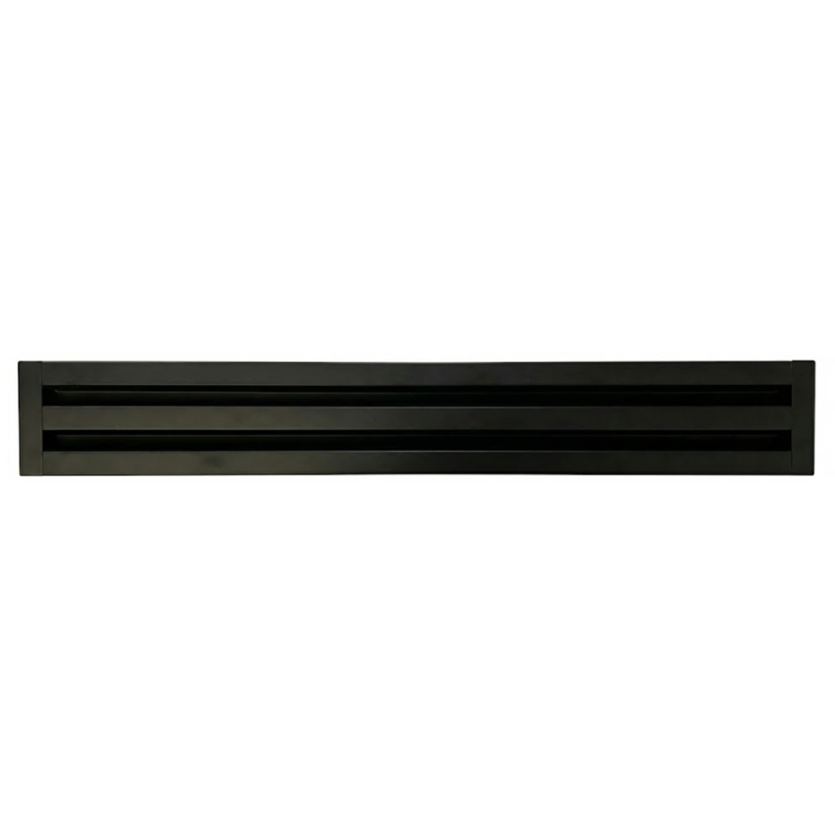 Linear Slot Diffuser 2 Slot 60 inch Front Face Black