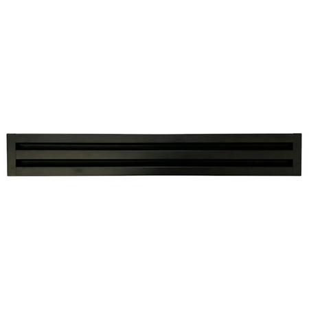 Linear Slot Diffuser 2 Slot 60 inch Front Face Black
