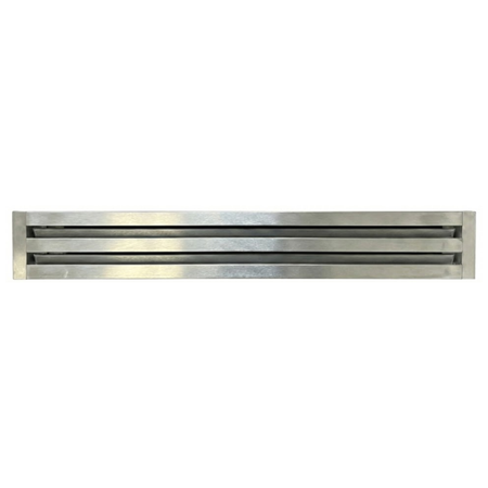 Linear Slot Diffuser 2 Slot 60 inch Front Face Mill Finish