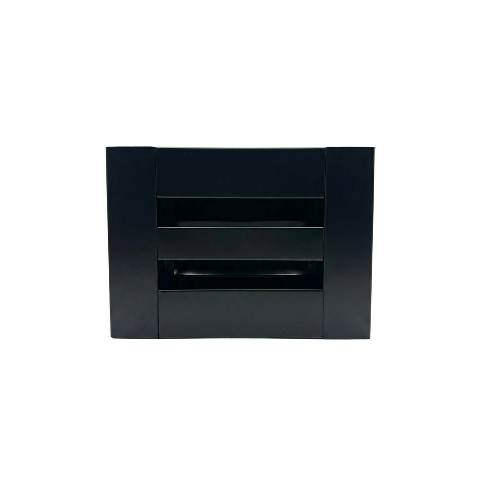 EZ Plenum 6x4 Black Linear Slot Diffuser - Modern Air Vent Cover - Aluminum Register Grille for Ceiling & Wall