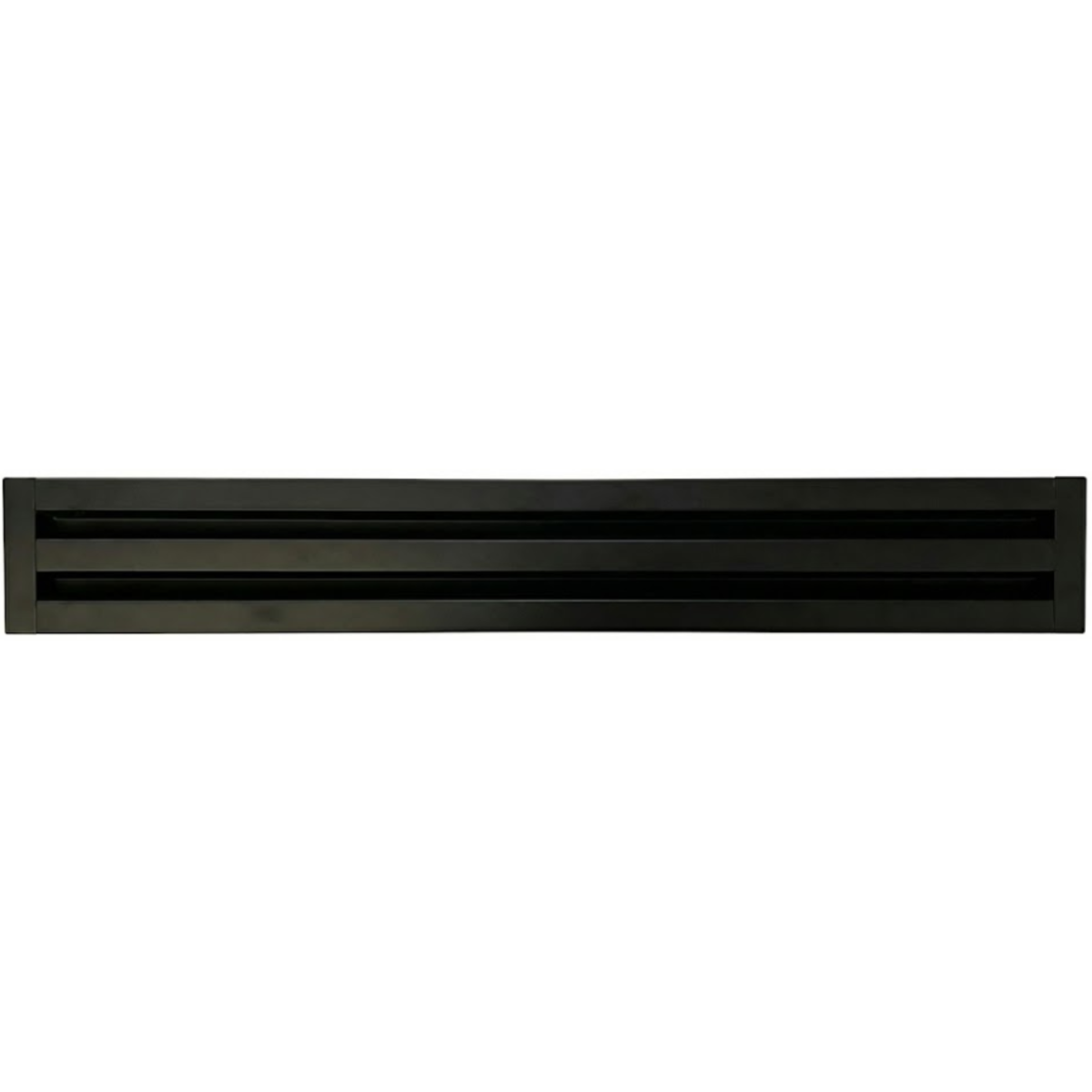 Linear Slot Diffuser 2 Slot 72 inch Front Face Black