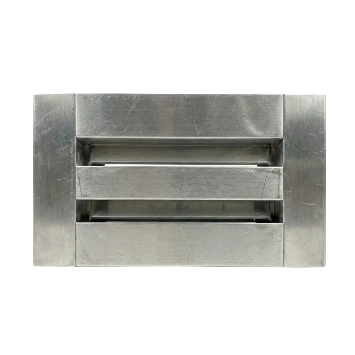 EZ Plenum 8x4 Mill Finish Linear Slot Diffuser - Modern Air Vent Cover - Aluminum Register Grille for Ceiling & Wall