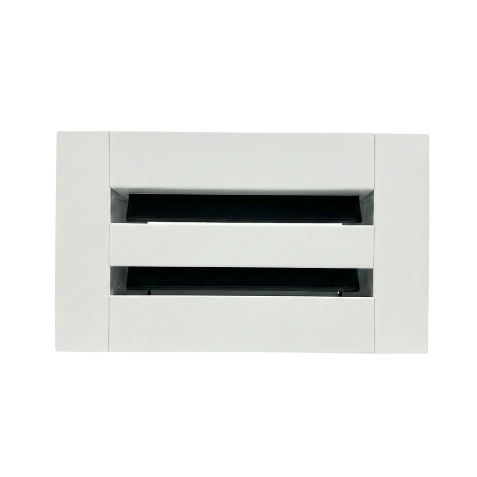 EZ Plenum 8x4 White Linear Slot Diffuser - Modern Air Vent Cover - Aluminum Register Grille for Ceiling & Wall