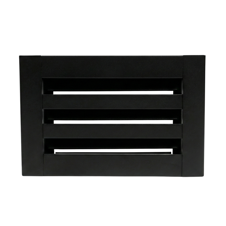 EZ Plenum 10x6 Black Linear Slot Diffuser - Modern Air Vent Cover - Aluminum Register Grille for Ceiling & Wall