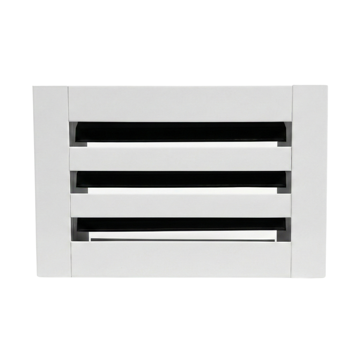 EZ Plenum 10x6 White Linear Slot Diffuser - Modern Air Vent Cover - Aluminum Register Grille for Ceiling & Wall