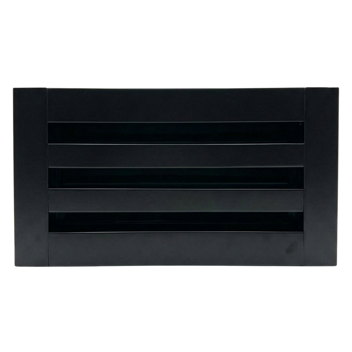 EZ Plenum 12x6 Black Linear Slot Diffuser - Modern Air Vent Cover - Aluminum Register Grille for Ceiling & Wall