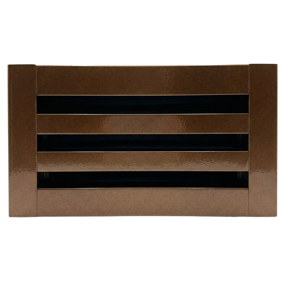 EZ Plenum 12x6 Imperial Bronze Linear Slot Diffuser - Modern Air Vent Cover - Aluminum Register Grille for Ceiling & Wall