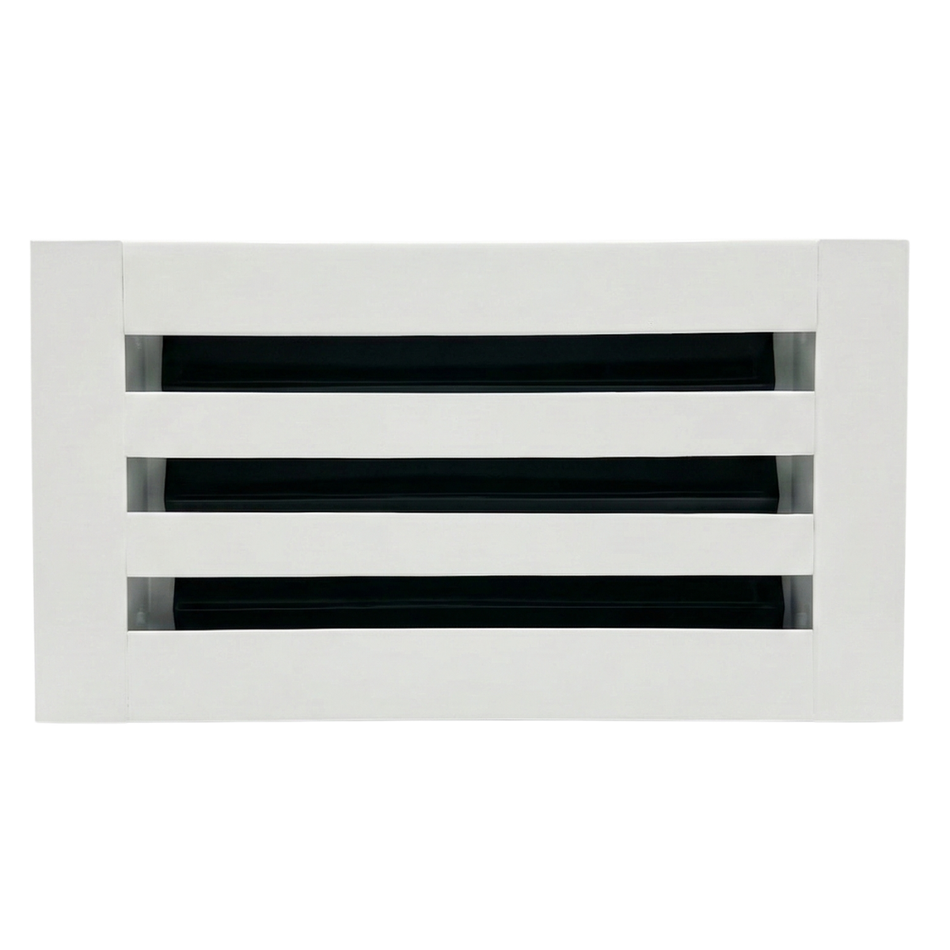 EZ Plenum 12x6 White Linear Slot Diffuser - Modern Air Vent Cover - Aluminum Register Grille for Ceiling & Wall