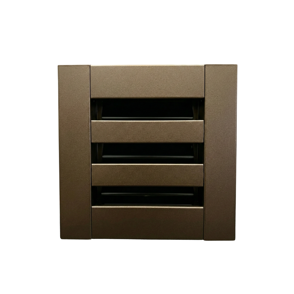 EZ Plenum 6x6 Imperial Bronze Linear Slot Diffuser - Premium Modern Air Vent Cover - Aluminum Register Grille for Ceiling & Wall
