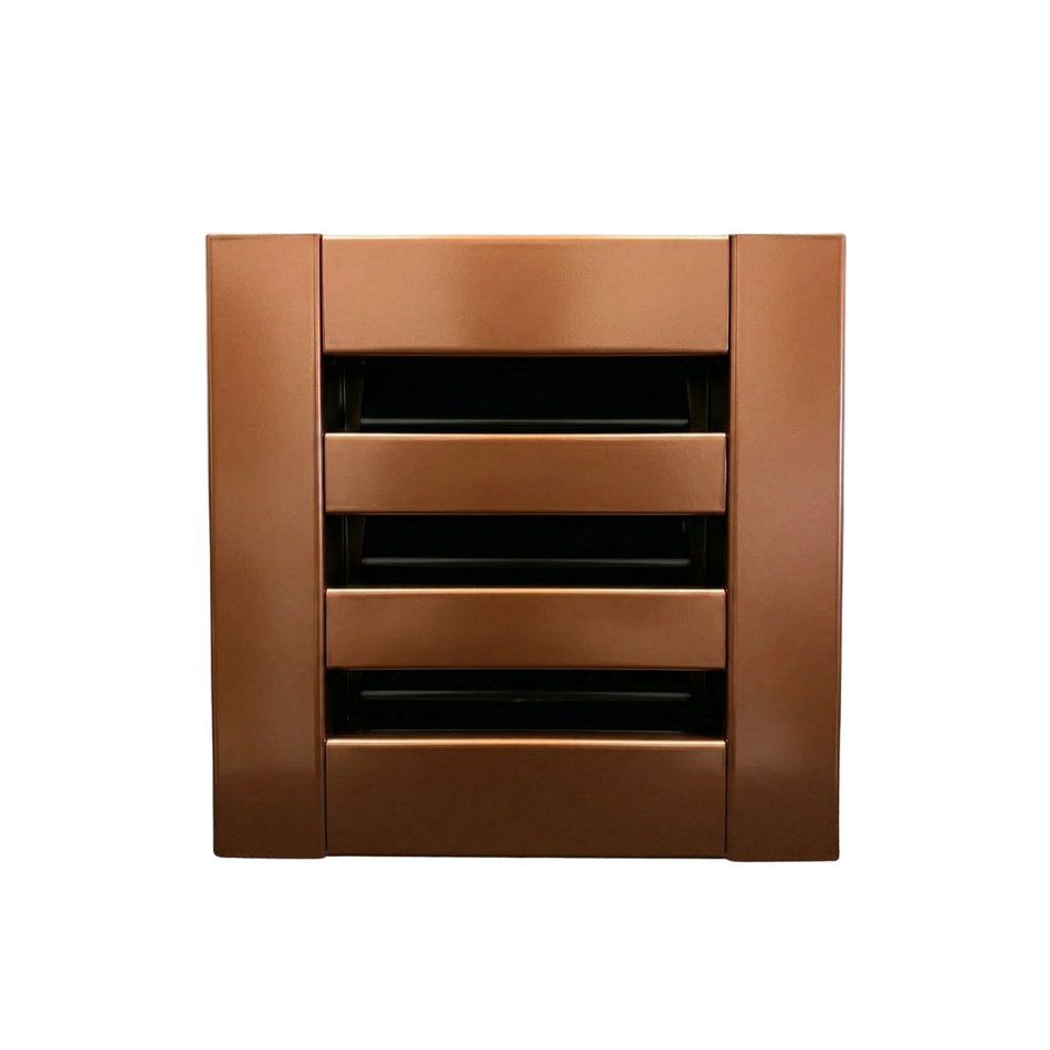 EZ Plenum 6x6 Artisan Copper Linear Slot Diffuser - Premium Modern Air Vent Cover - Aluminum Register Grille for Ceiling & Wall