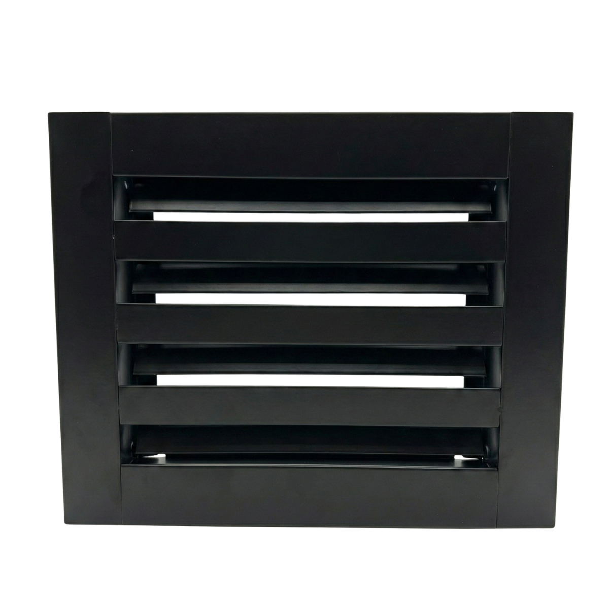 EZ Plenum 10x8 Black Linear Slot Diffuser - Modern Air Vent Cover - Aluminum Register Grille for Ceiling & Wall