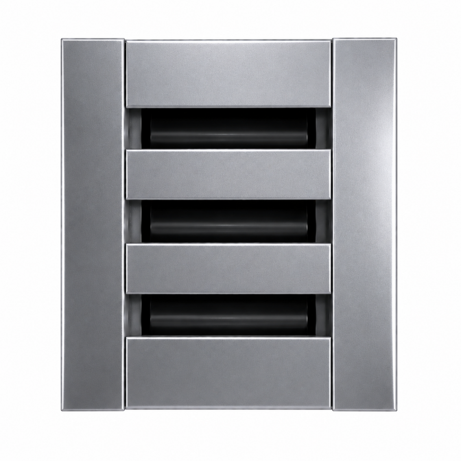 EZ Plenum 6x6 Linear Slot Supply Diffuser - Modern Air Vent Cover - Aluminum Register Grille for Ceiling, Wall & Floor