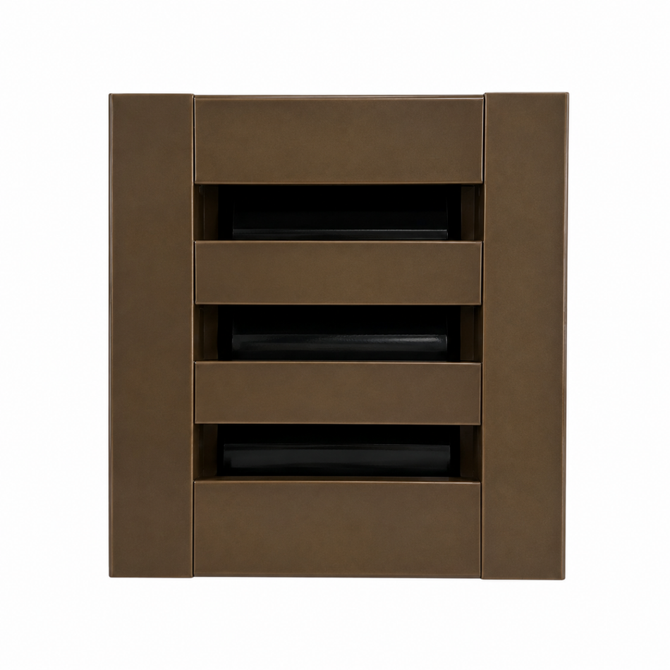 EZ Plenum 6x6 Linear Slot Supply Diffuser - Modern Air Vent Cover - Aluminum Register Grille for Ceiling, Wall & Floor