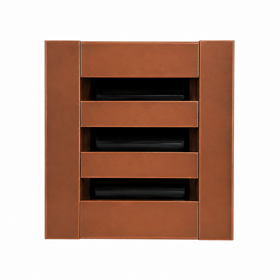 EZ Plenum 6x6 Linear Slot Supply Diffuser - Modern Air Vent Cover - Aluminum Register Grille for Ceiling, Wall & Floor
