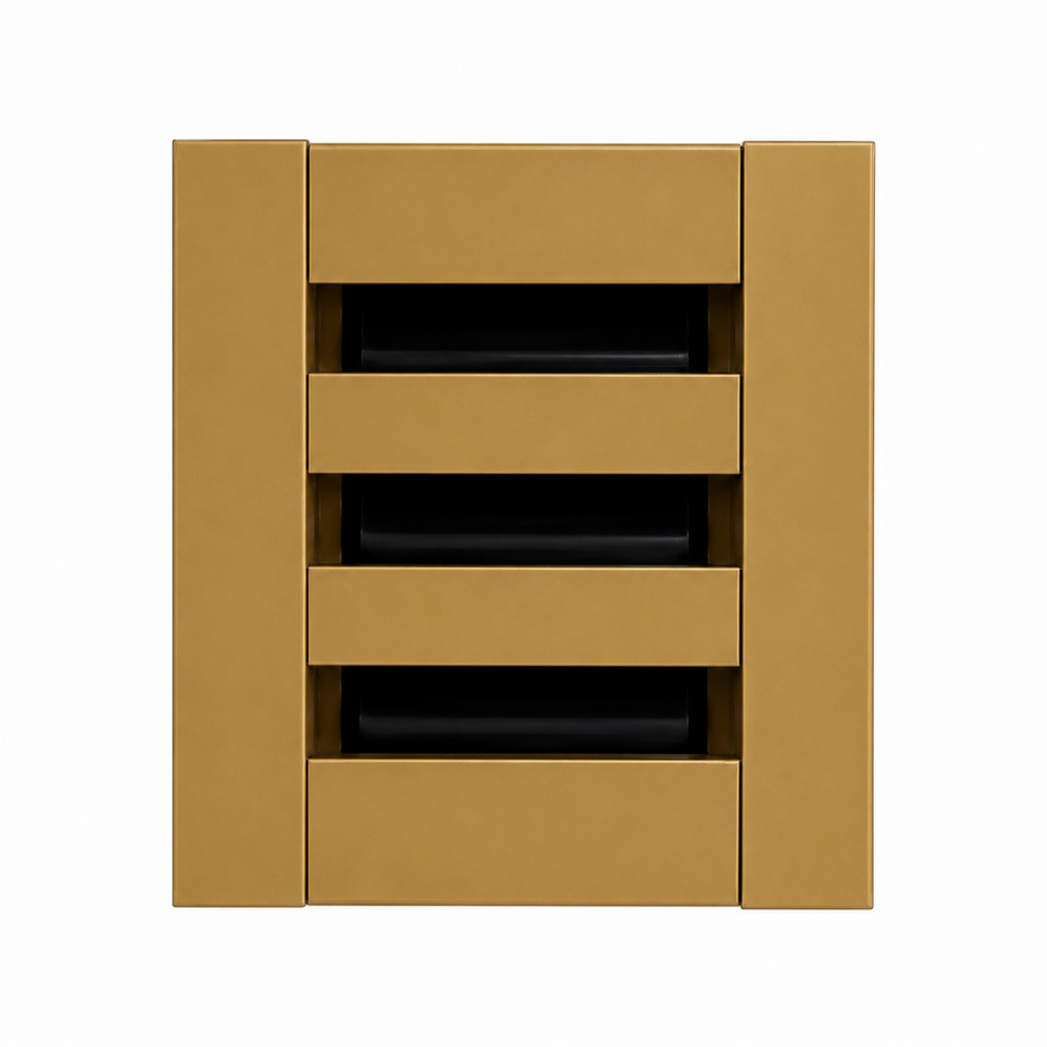 EZ Plenum 6x6 Linear Slot Supply Diffuser - Modern Air Vent Cover - Aluminum Register Grille for Ceiling, Wall & Floor