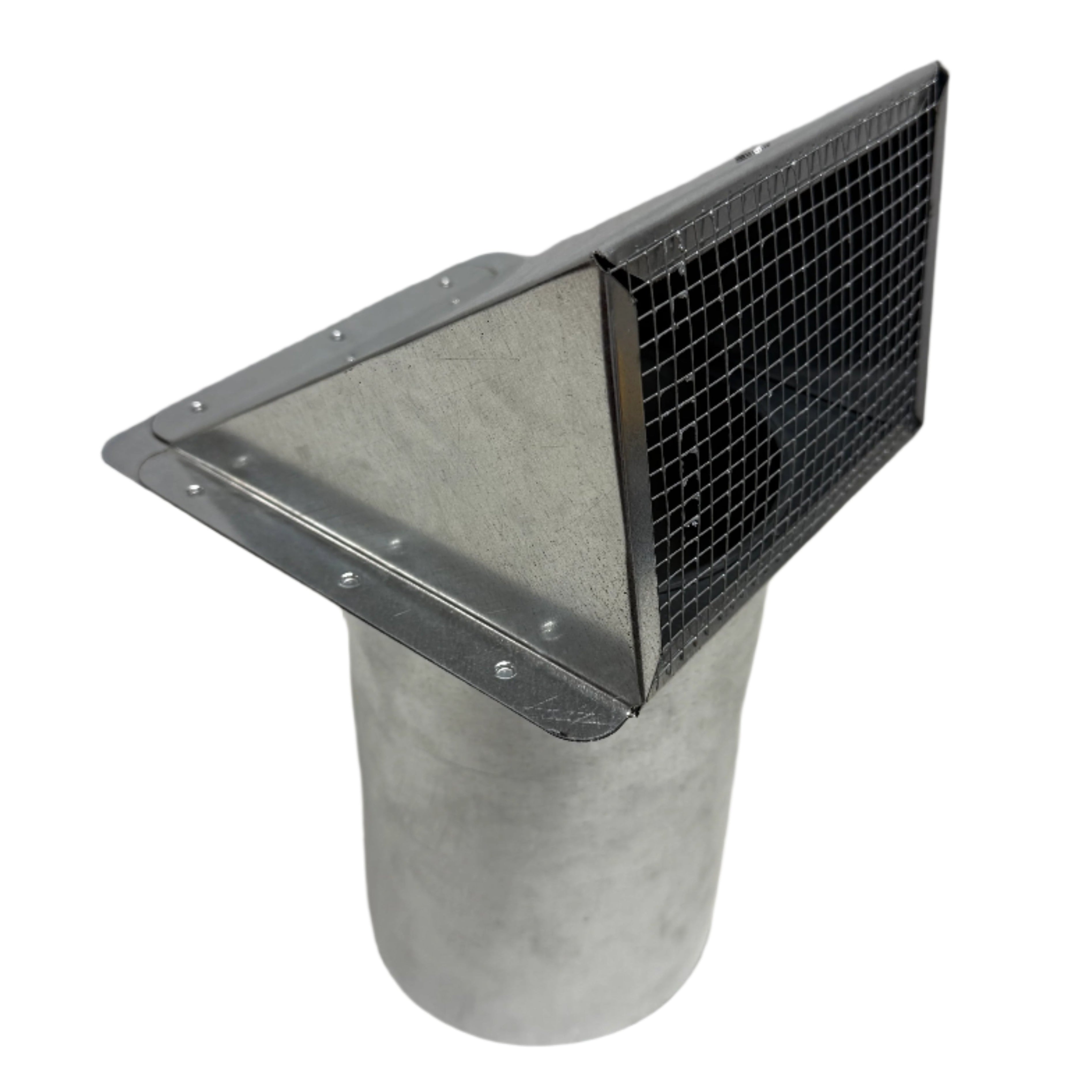 Galvanized Wall Cap (Right View)