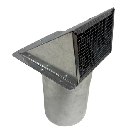 Galvanized Wall Cap (Right View)