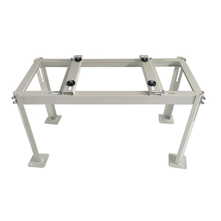 Heavy-duty mini split ground stand with 330 lb capacity for 9,000–36,000 BTU AC and heat pump condensers