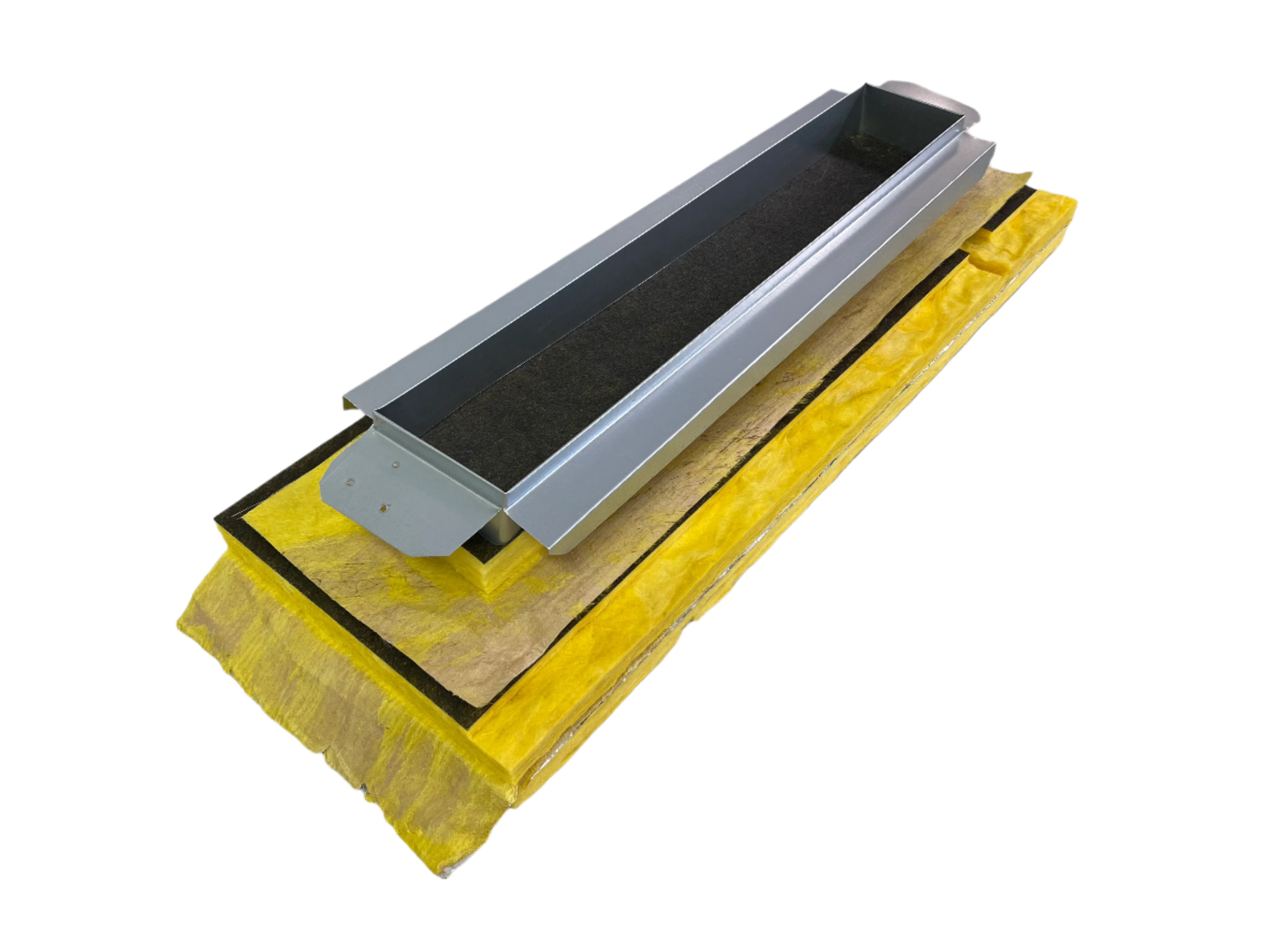 EZ Plenum EZLP36X4-KD Knocked-Down Fiberglass Linear Plenum Box fits 3
