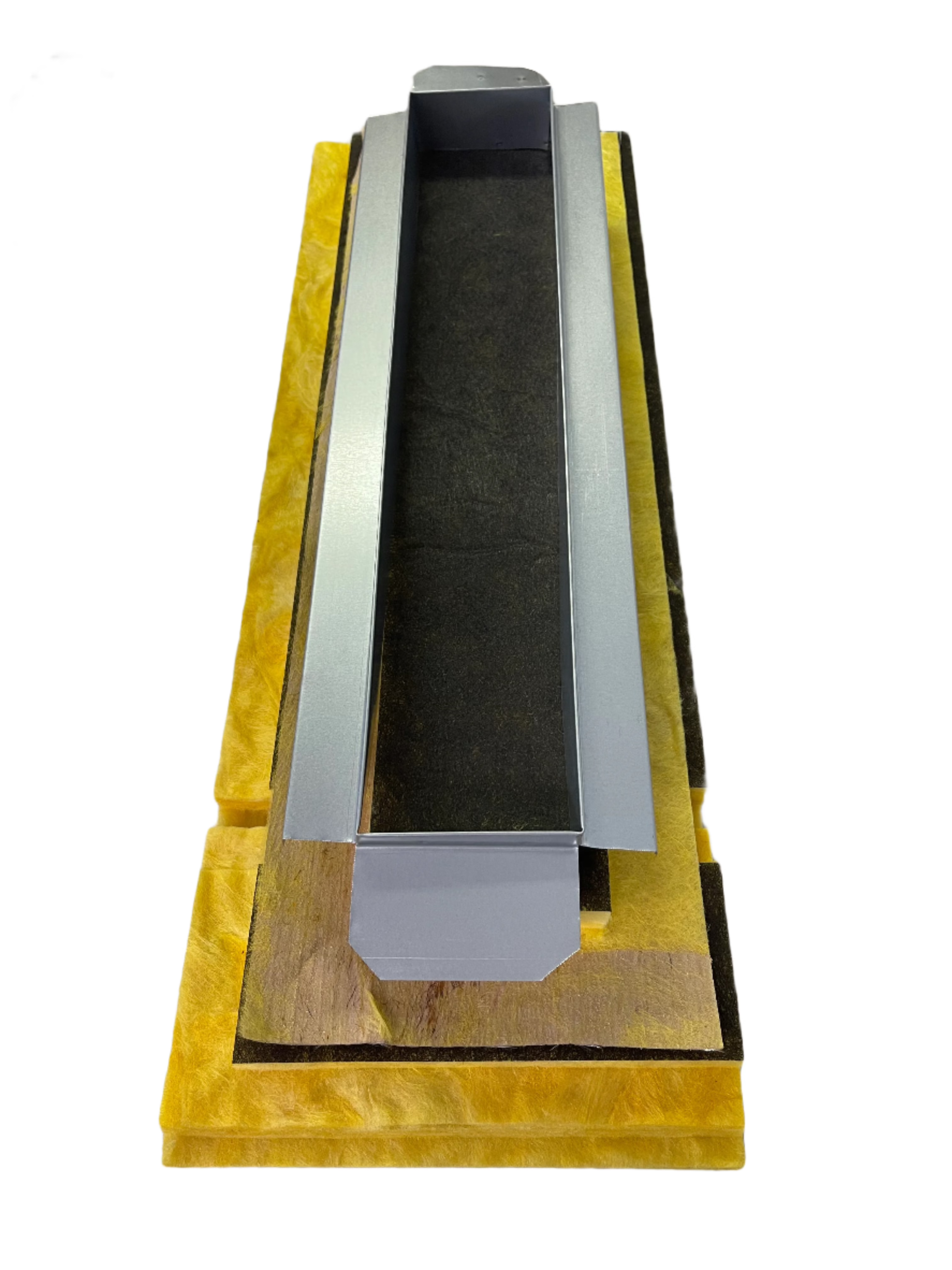 EZ Plenum EZLP48X4-KD Knocked-Down Fiberglass Linear Plenum Box fits 4