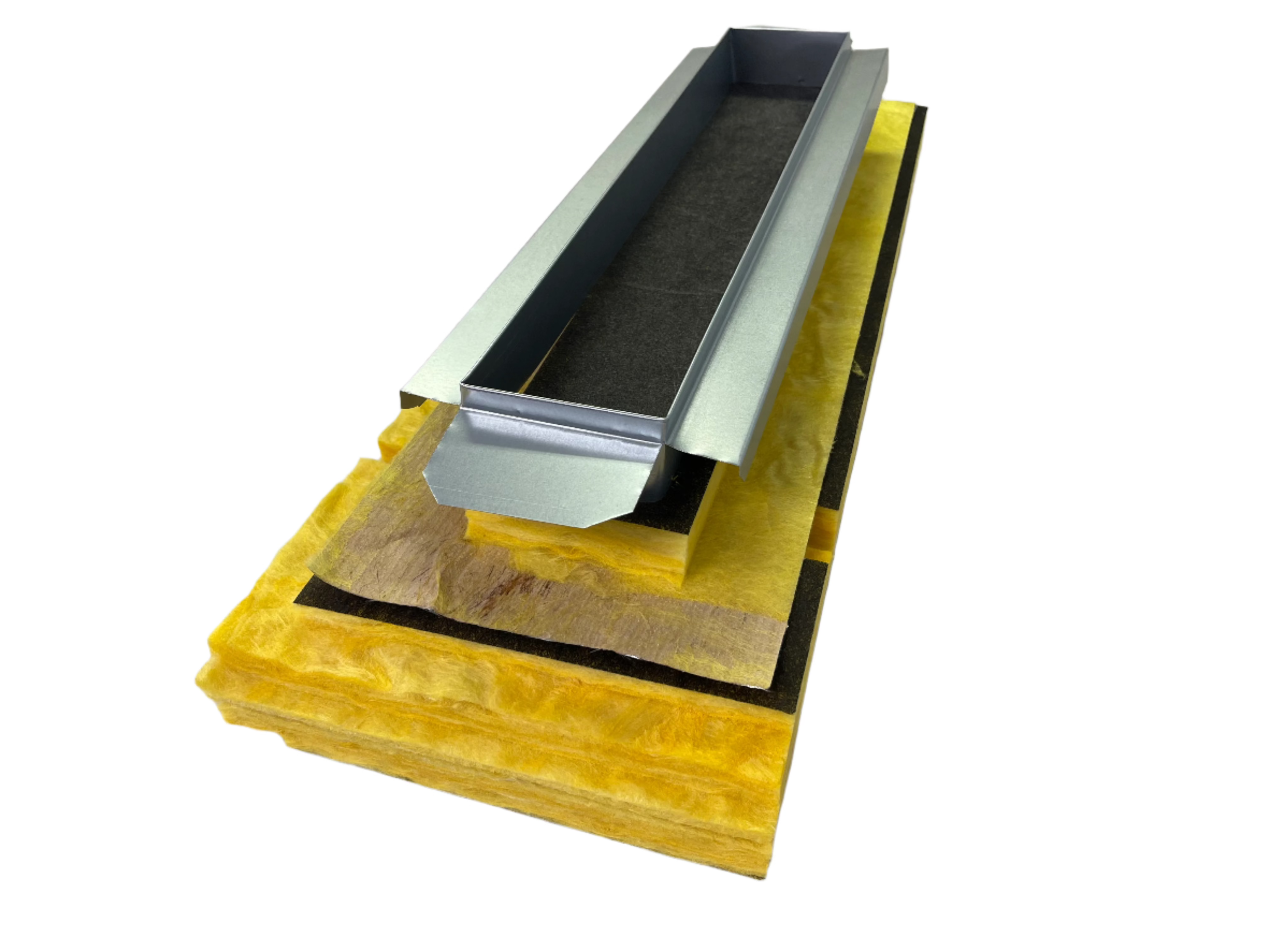 EZ Plenum EZLP48X4-KD Knocked-Down Fiberglass Linear Plenum Box fits 4