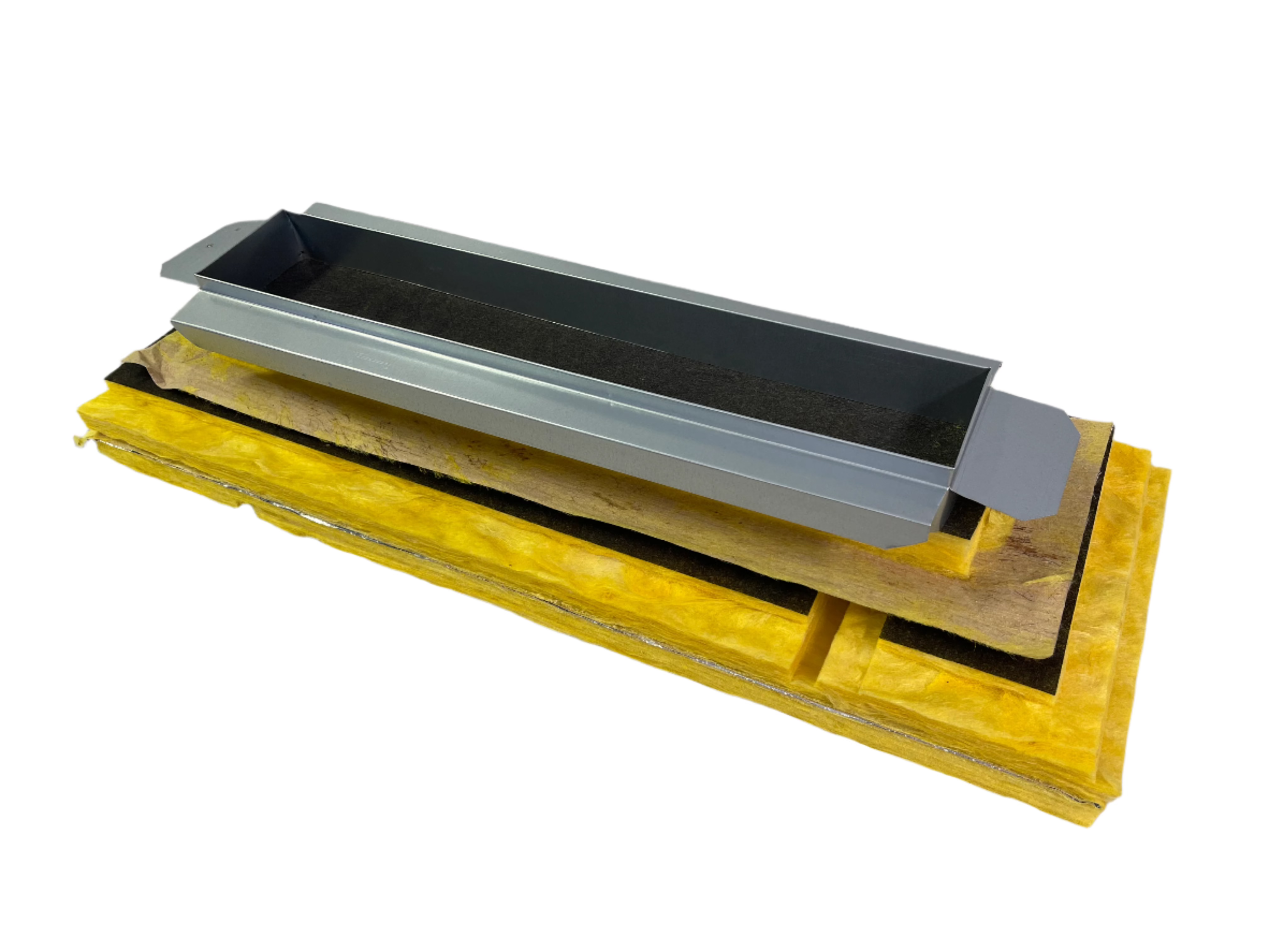 EZ Plenum EZLP48X4-KD Knocked-Down Fiberglass Linear Plenum Box fits 4