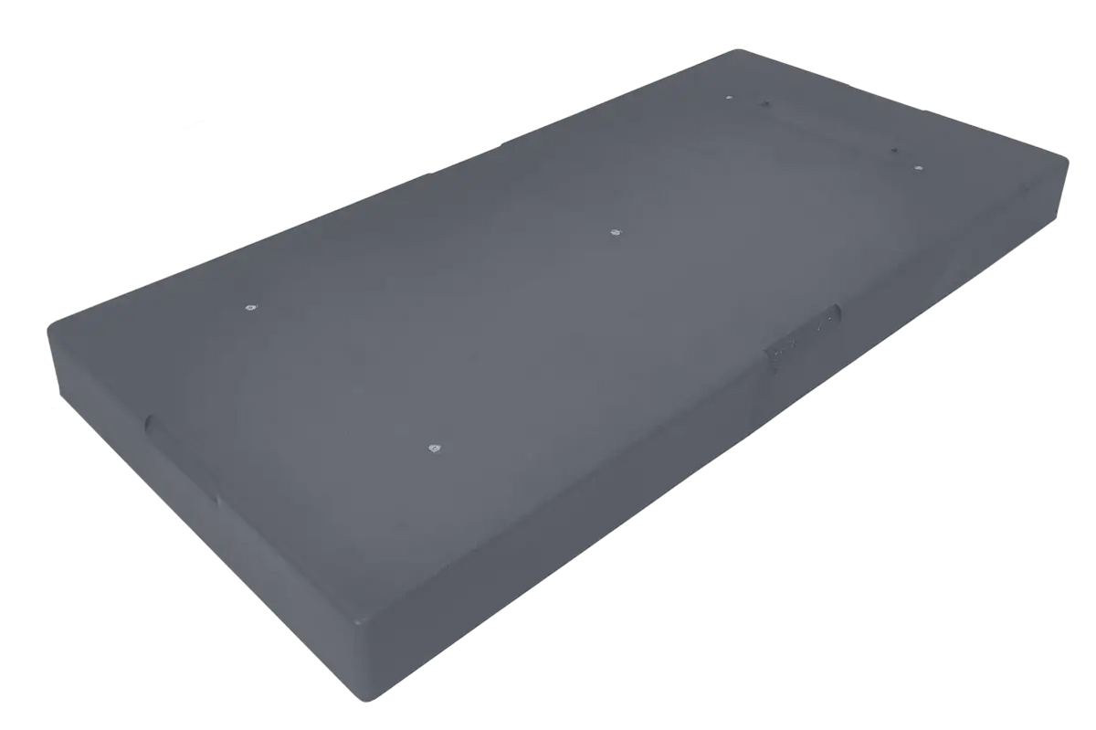 mini split condenser pad 38x18x3 with anti-slip shock-absorbing UV-resistant plastic base