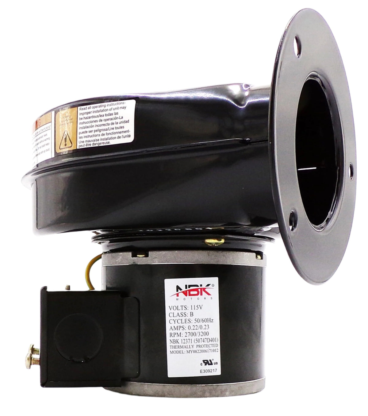 Induced Draft Plenum Draft Inducer Blower Motor 115V 3200 RPM Replaces Fasco 50747-D401 – EZ ...