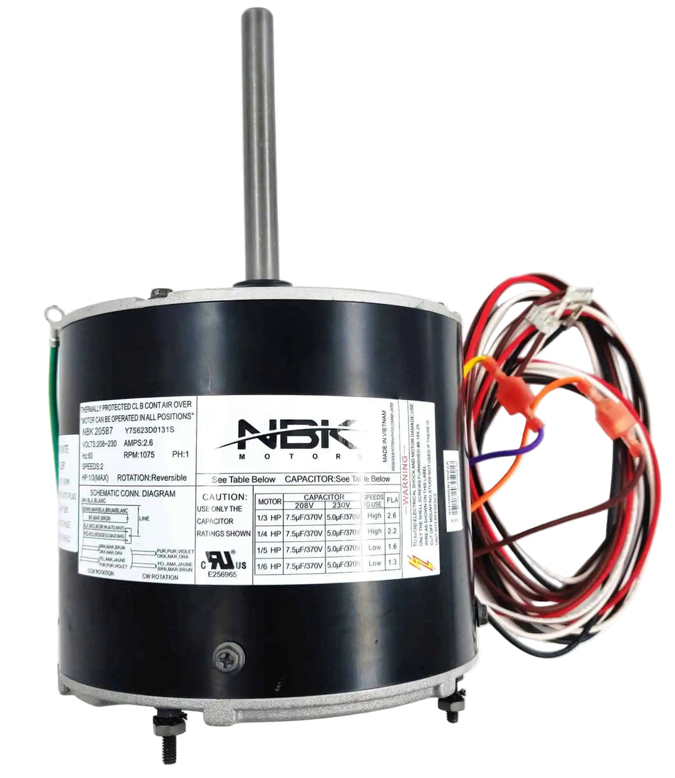 Condenser Fan Motor Replaces US Motors 5462H