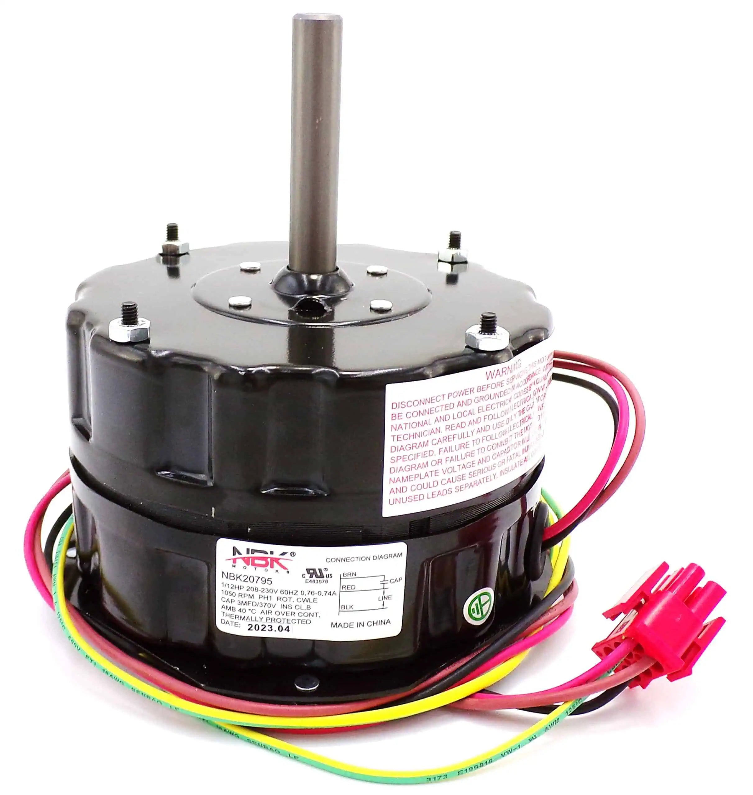 Condenser Fan Motor 208-230V 1/12HP Replaces York 024-26019-000