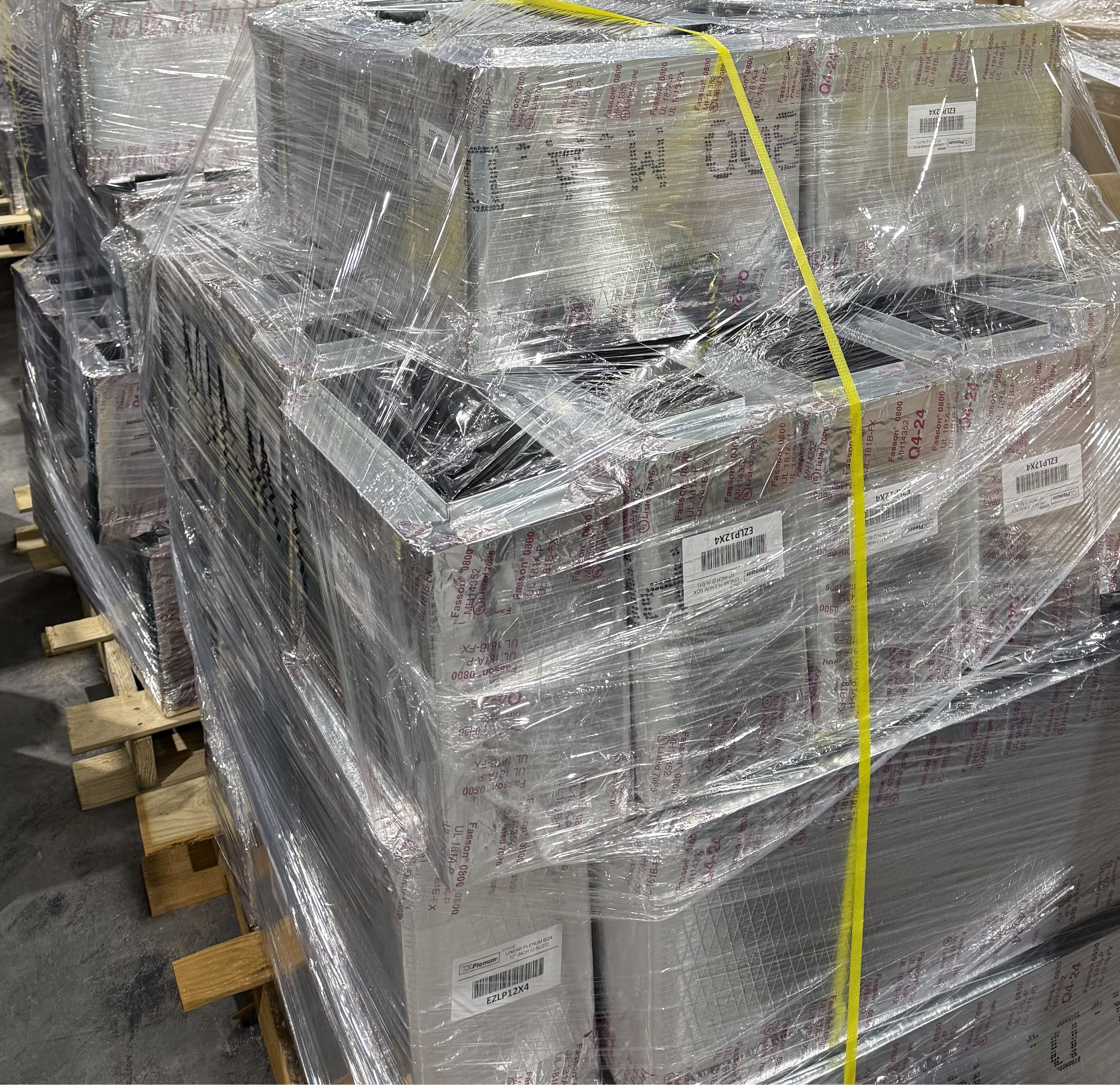 Palletized plenums from EZ Plenum